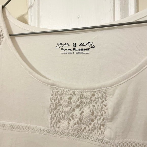 Royal Robbins organic cotton T-Shirt with crochet details - Picture 3 of 5